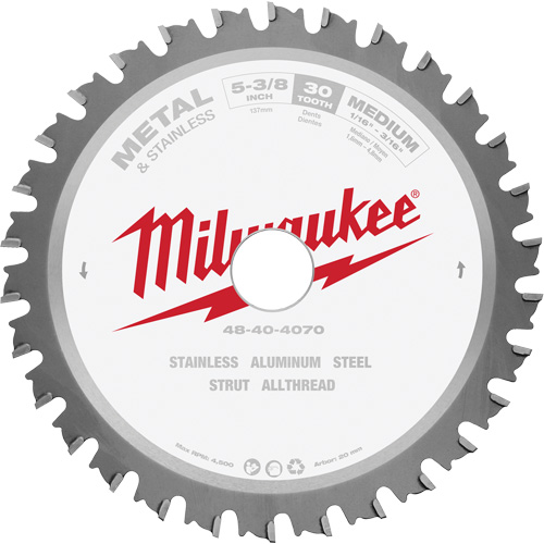 MetalTech Circular Saw Blade, 5-3/8", 30 Teeth, Metal Use OSI Industrial Sales