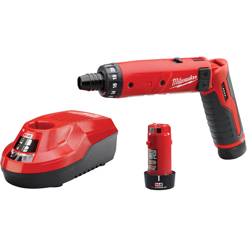 Ensemble tournevis hexagonaux M4, 1/4", 4 V, 44 lb-po couple max., Lithium-ion bloc-pile OSI Industrial Sales