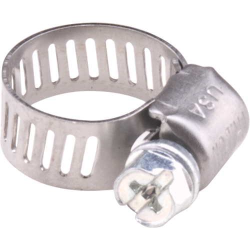 Hose Clamps - Stainless Steel Band & Zinc Plated Screw, Min Dia. 1/5", Max Dia. 5/8" OSI Industrial Sales