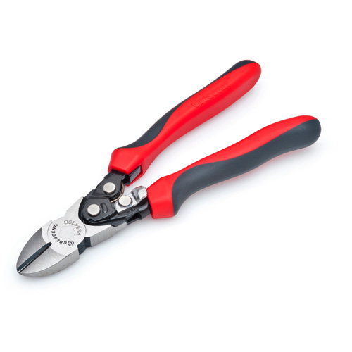 Pro Series Dual Material Diagonal Compound Action Cutting Pliers, 8" L OSI Industrial Sales