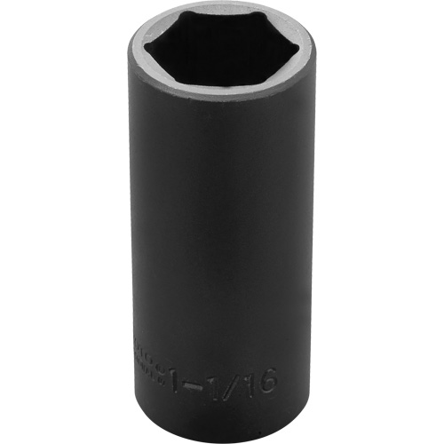 Douille, Chocs, 1-1/16", Prise 1/2", 6 pans, Profond OSI Industrial Sales