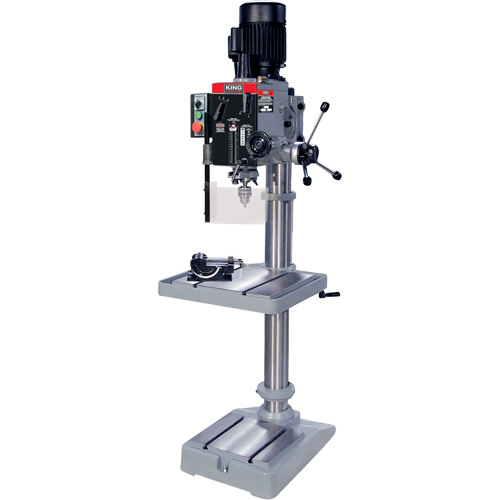 Gearhead Drilling Machine, 1/2" Chuck, 6 Speed(s), 19-1/2" W x 21-3/4" L, #3 Morse OSI Industrial Sales