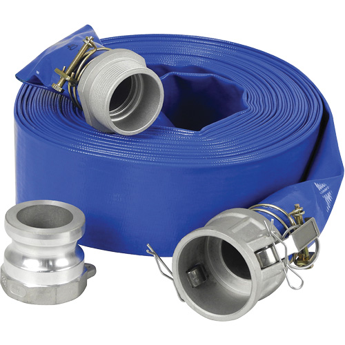 Lay-Flat Discharge Hose Kit for Water Pump, 3" x 600" OSI Industrial Sales