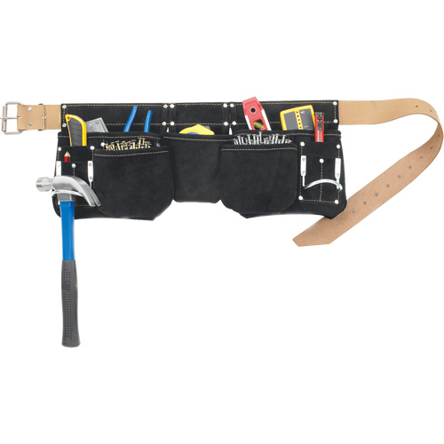 Ceintures &agrave; outils pour apprenti menuisier, Cuir, Noir OSI Industrial Sales