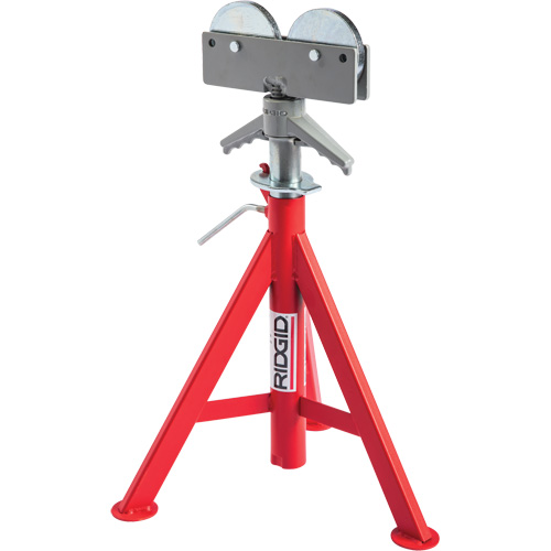 Support de tuyau pour rouleau baiss&eacute; no RJ-98, 59-104 cm R&eacute;glage de la hauteur, 12" Capacit&eacute; max. de tuyau, 1000 lb Capacit&eacute; de charge max. OSI Industrial Sales
