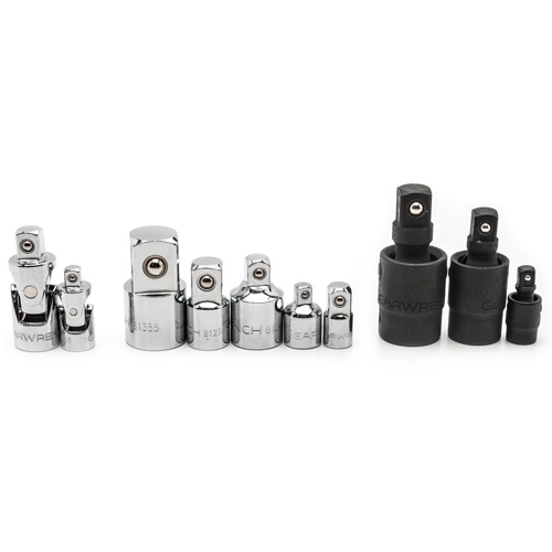 10-Piece 1/4", 3/8" & 1/2" Drive Universal Joint and Adapter Set OSI Industrial Sales