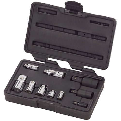 10-Piece 1/4", 3/8" & 1/2" Drive Universal Joint and Adapter Set OSI Industrial Sales