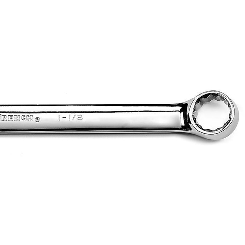 12-Point Long Pattern Combination Wrench, 12 Point, 1-1/2", Chrome/Polished Finish OSI Industrial Sales