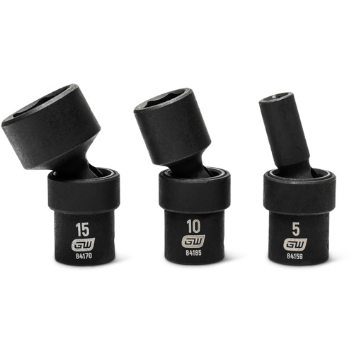 12-Piece 1/4" Drive 6 Point Universal impact Metric Flex Socket Set OSI Industrial Sales