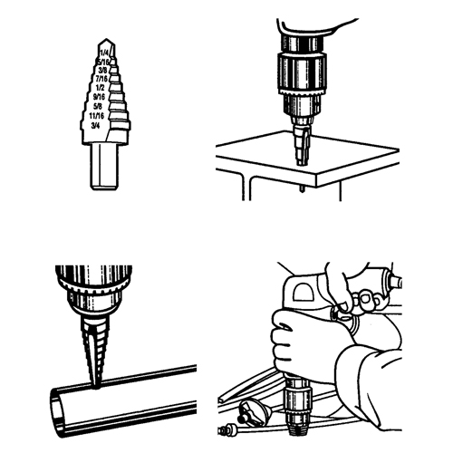 Step Drills, 1/32" Increments OSI Industrial Sales