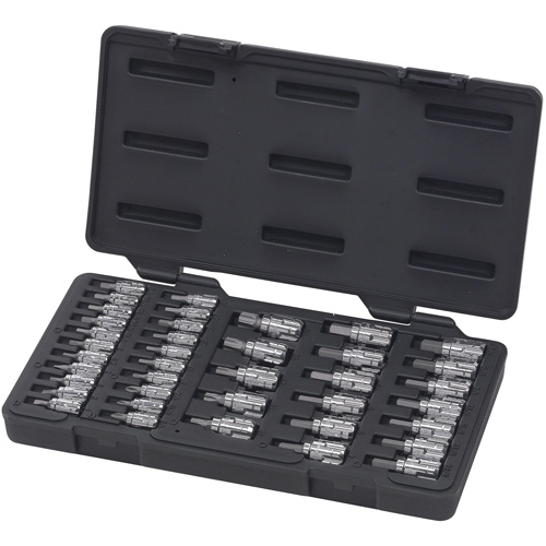 Pass-Thru SAE/Metric Bit Socket Set, Hex/Phillips/Slot/Torx&reg;, 1/4"/3/8" Drive, 39 Pcs OSI Industrial Sales