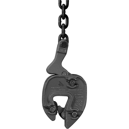Serre-plaque GX avec attache de chaînette, 1000 lb (0,5 tonne), Ouverture de la m&acirc;choire de 1/16" - 5/16" OSI Industrial Sales