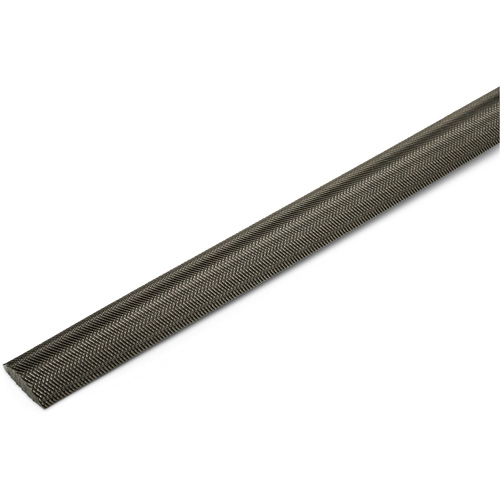 Lime &agrave; taille crois&eacute;e avec poign&eacute;e verte, Demi-ronde, 8", B&acirc;tarde OSI Industrial Sales