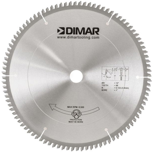 Lame de scie pour coupe de m&eacute;lamine, 12", 96 dents, Pour Bois OSI Industrial Sales