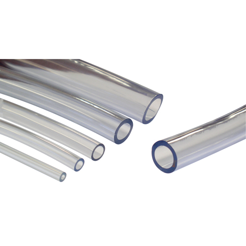 Tubing, Air/Water, 0.4375" OD x 100' L, PVC, Clear, 55 PSI @ 20°C OSI Industrial Sales