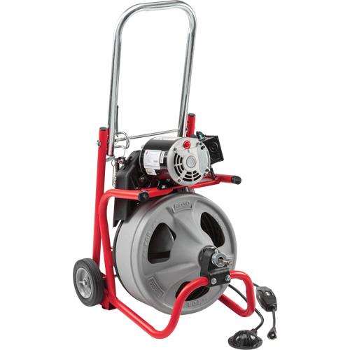 D&eacute;gorgeoir auto-aliment&eacute; K-400 a/c&acirc;ble C-45IW, &eacute;lectrique, 1/2" x 75' et 3/8" x 100' OSI Industrial Sales