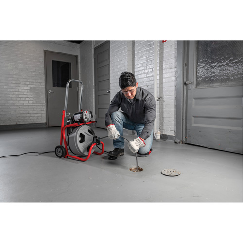 D&eacute;gorgeoir auto-aliment&eacute; K-400 a/c&acirc;ble C-45IW, &eacute;lectrique, 1/2" x 75' et 3/8" x 100' OSI Industrial Sales