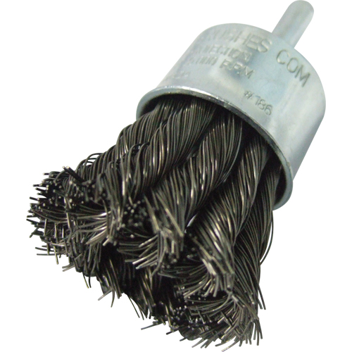 Brosses mont&eacute;es &agrave; fils nou&eacute;s, 1" dia., dia. Des fils 0,014", Tige 1/4" OSI Industrial Sales