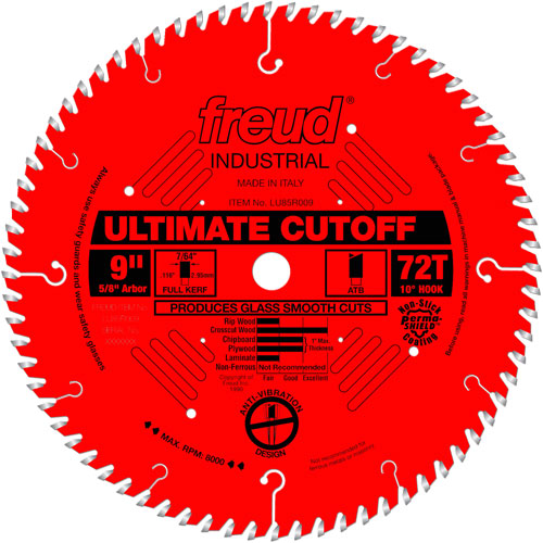 TCS Industrial Saw Blade - Crosscut & Finishing, 9", 72 Teeth, Wood Use OSI Industrial Sales