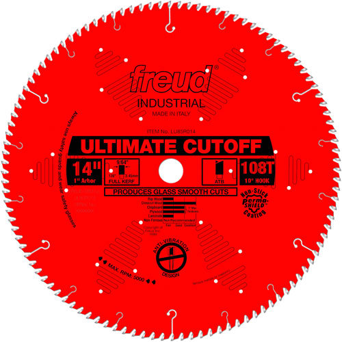 TCS Industrial Saw Blade - Crosscut & Finishing, 14", 108 Teeth, Wood Use OSI Industrial Sales