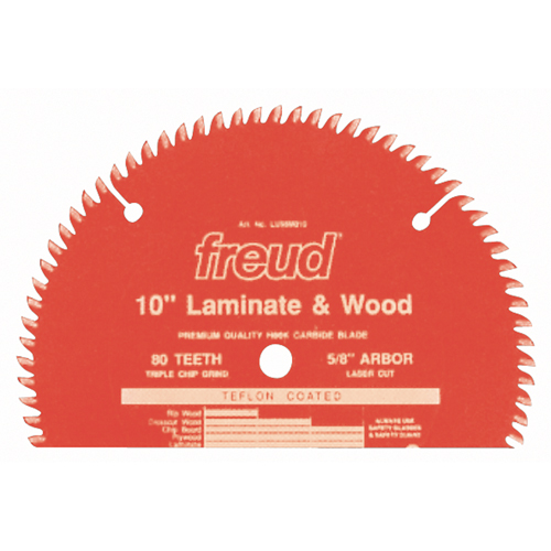 TCS Chipboard Industrial Blades, 10", 80 Teeth, Laminate Use OSI Industrial Sales