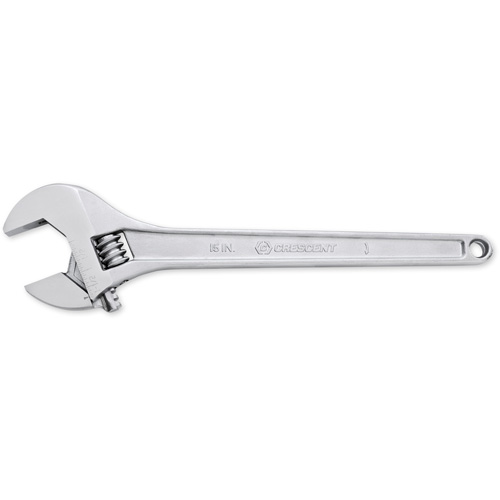 Adjustable Tapered Handle Wrench - Carded, 15" L, 1-11/16"/43 mm Max Width, Chrome/Polished OSI Industrial Sales