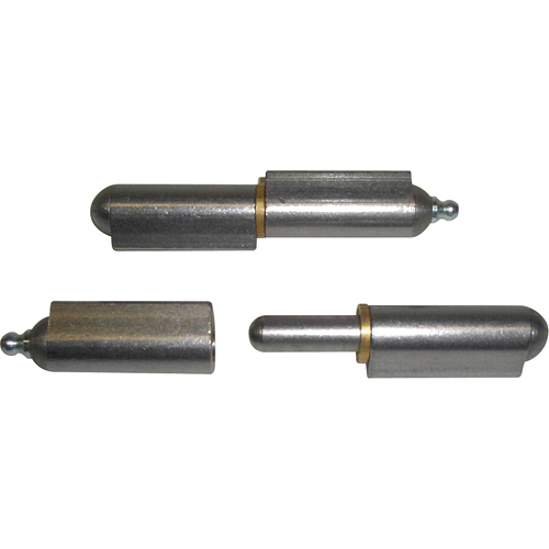 Weld-On Hinge with Washer, 29/32" Dia. x 8" L, Mild Steel w/Fixed Steel Pin OSI Industrial Sales