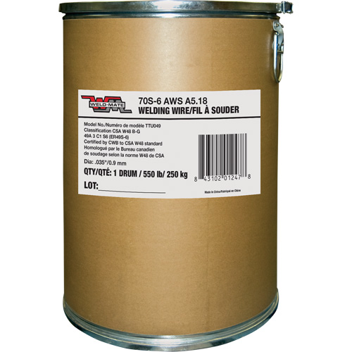 ER70S6 Welding Wire, Carbon Steel, 0.035" Diameter OSI Industrial Sales