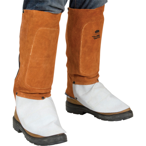 Leather Spats, 14" L, Lava Brown OSI Industrial Sales