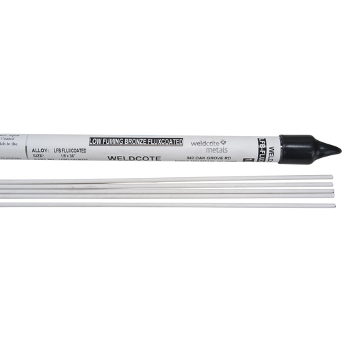 Baguettes pour soudage TIG en longueurs de 36", 1/8", Bronze recouvert de flux pour soudo-brasage OSI Industrial Sales