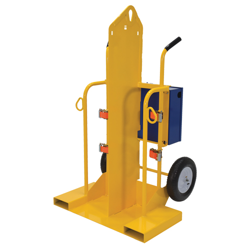 Welding Cylinder Torch Cart, Pneumatic Wheels, 24" W x 19-1/2" L Base, 500 lbs. OSI Industrial Sales