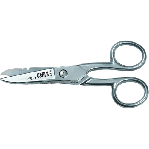 Electrician's Scissors, 5-1/4", Rings Handle OSI Industrial Sales