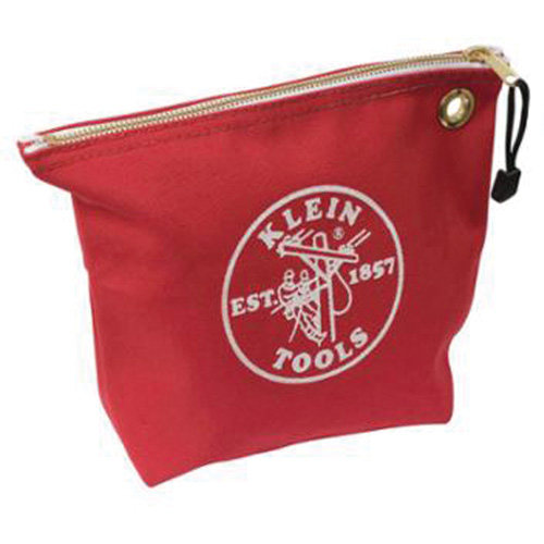 Zipper Tool Pouch, Canvas, 1 Pockets, Red OSI Industrial Sales