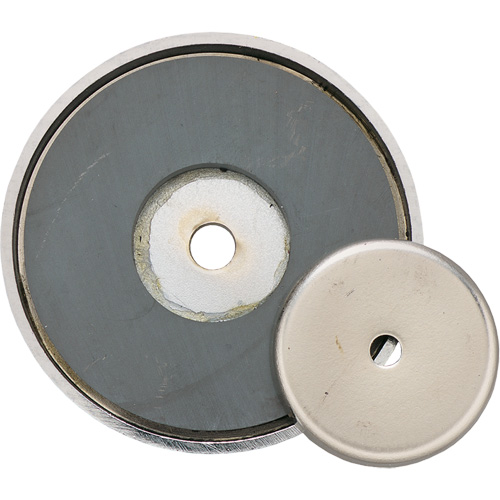 Pot magn&eacute;tique peu profond en c&eacute;ramique, dia. 1-3/8", Force de 12 lb OSI Industrial Sales