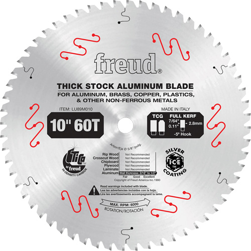 Industrial Saw Blade, 10", 72 Teeth, Non-Ferrous Use OSI Industrial Sales