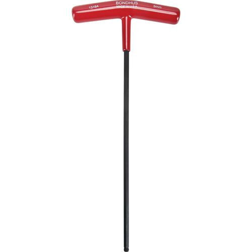 Cl&eacute; hexagonale individuelle m&eacute;trique, embout Sph&eacute;rique, 5 mm x 9,7" lo, Poign&eacute;e en T OSI Industrial Sales
