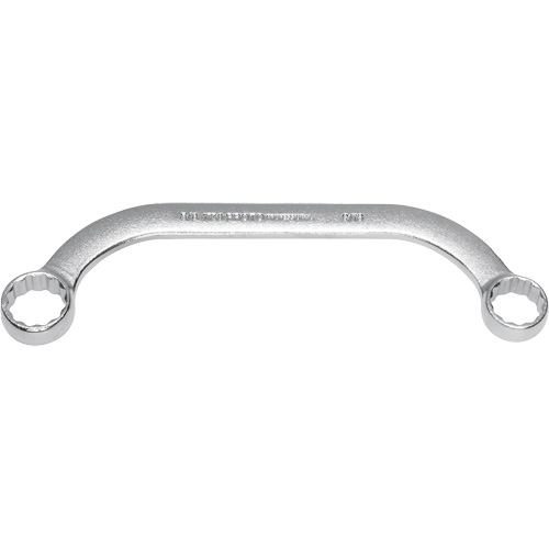 Box End Wrench, 12 Point, 5/8"/9/16", 15° Offset, Plain Finish OSI Industrial Sales