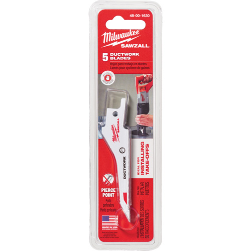 Lames pour gaines et conduits d'air Sawzall OSI Industrial Sales