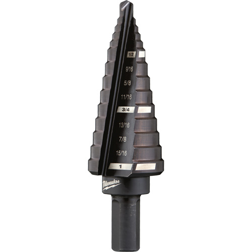 Foret &eacute;tag&eacute; no 8, 1/2" - 1", Incr&eacute;ments de 1/16", Acier rapide OSI Industrial Sales
