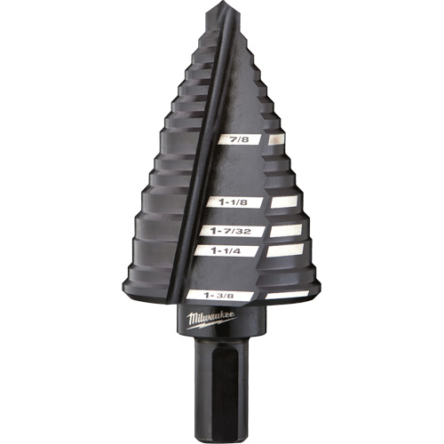 Foret &eacute;tag&eacute; no 12, 7/8" - 1-3/8", Acier rapide OSI Industrial Sales
