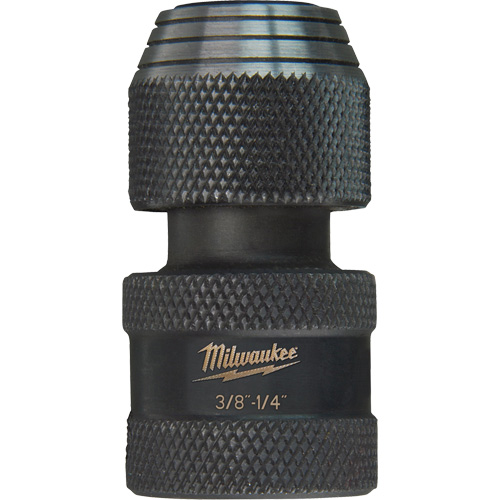 Shockwave Impact Driver Square to Hex Socket Adapter, Impact, 1/4" Drive, 3/8" Socket, 1.875" L OSI Industrial Sales