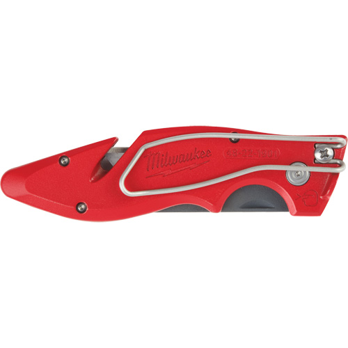 Fastback Flip Utility Knife, 2" Blade, Carbon Steel Blade, Metal Handle OSI Industrial Sales
