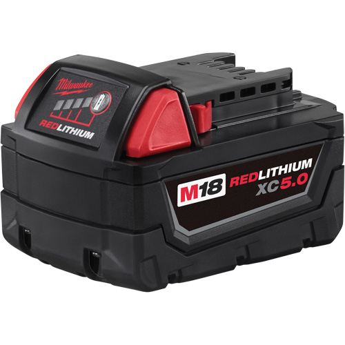 Bloc-piles &agrave; capacit&eacute; &eacute;tendue M18 Redlithium XC5.0 , Lithium-ion, 18 V, 5 A OSI Industrial Sales