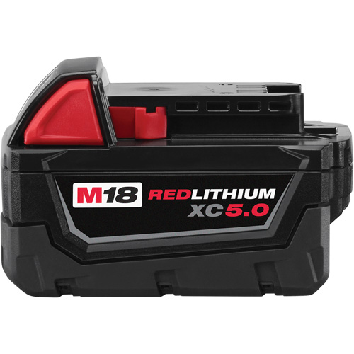 Bloc-piles &agrave; capacit&eacute; &eacute;tendue M18 Redlithium XC5.0 , Lithium-ion, 18 V, 5 A OSI Industrial Sales