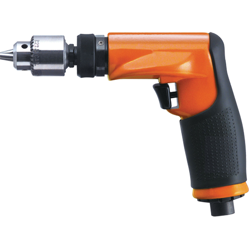 14CF Series Non-Reversible Drill, 38 CFM, 1/4", 80 dBA, 3/8" Chuck, Keyed OSI Industrial Sales