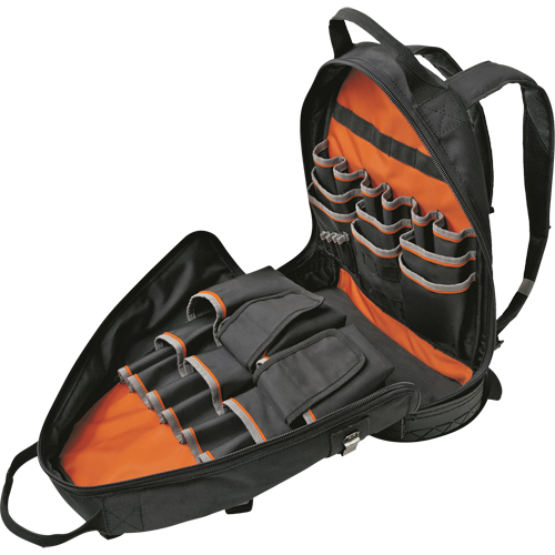 Tradesman Pro Electrician's Backpack Organizer, 14" L x 7" W, Black, Ballistic OSI Industrial Sales