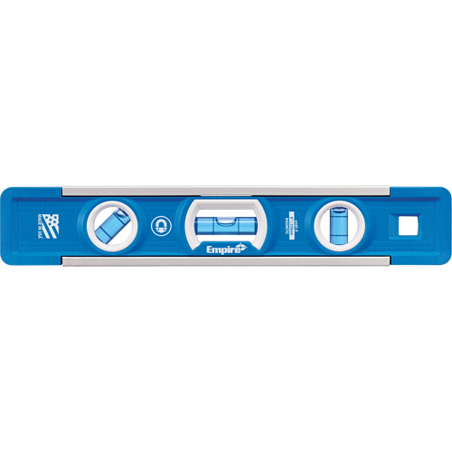 True Blue&reg; Torpedo Level, 9" L, Aluminum, 3 Vials, Magnetic OSI Industrial Sales