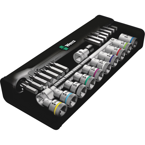 Jeu de rochet m&eacute;trique en m&eacute;tal Zyklop a/interrupteur &agrave; levier, 29 Mcx, Prise de 1/2" OSI Industrial Sales