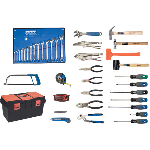 Jeu d'outils de luxe avec coffret en plastique, 56 morcea OSI Industrial Sales