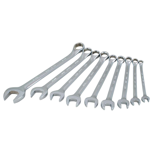 Wrench Set, Combination, 9 Pieces, Metric OSI Industrial Sales